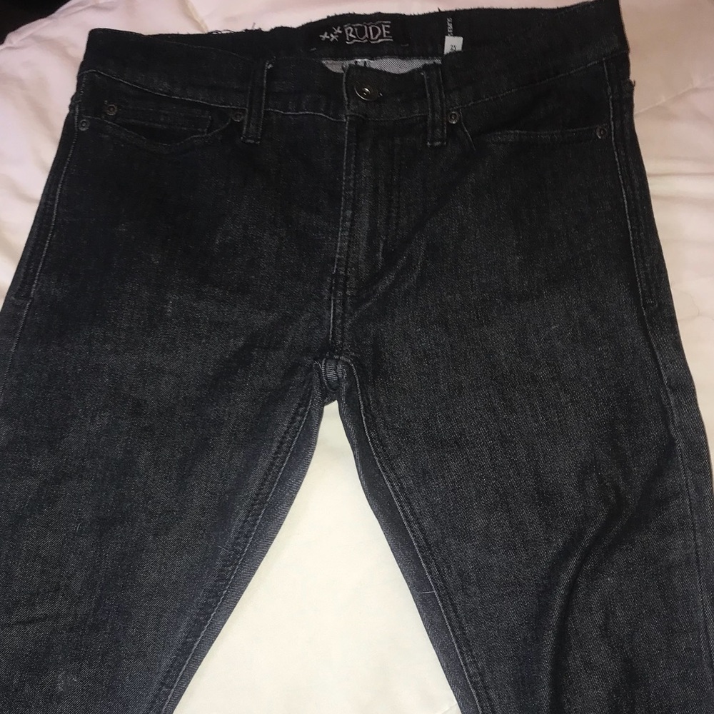 DARK BLUE DENIM SUPER SKINNY JEANS